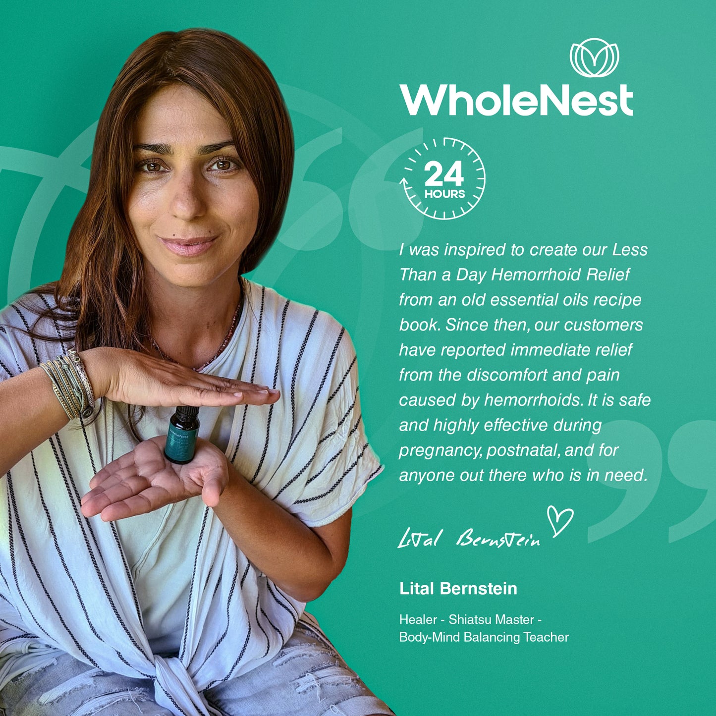 Less Than A Day hemorrhoid oil offer immediate hemorrhoid relief that is fast-acting and long-lasting and is completely safe for pregnancy and postpartum.