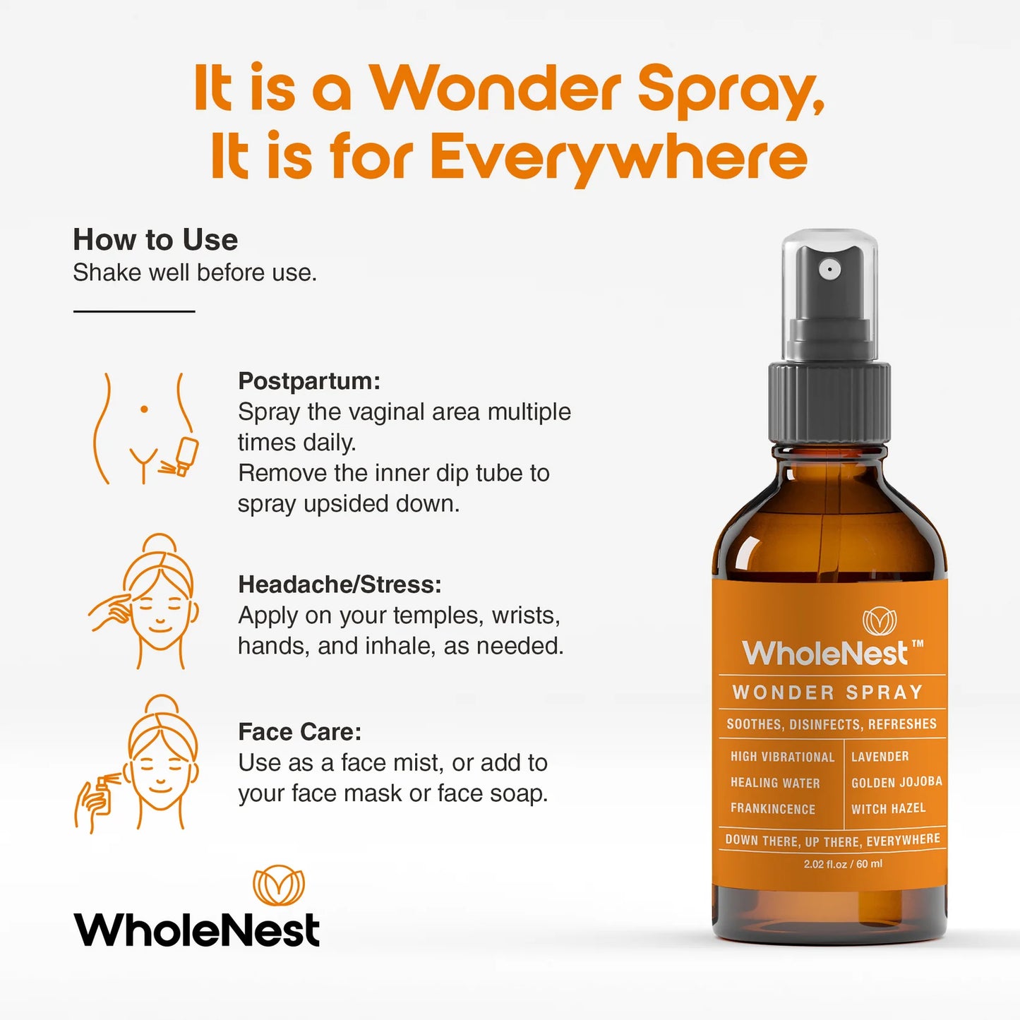Wonder Spray - Nurturing Relief and Radiance in One Mist